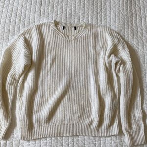 White Crewneck Sweater